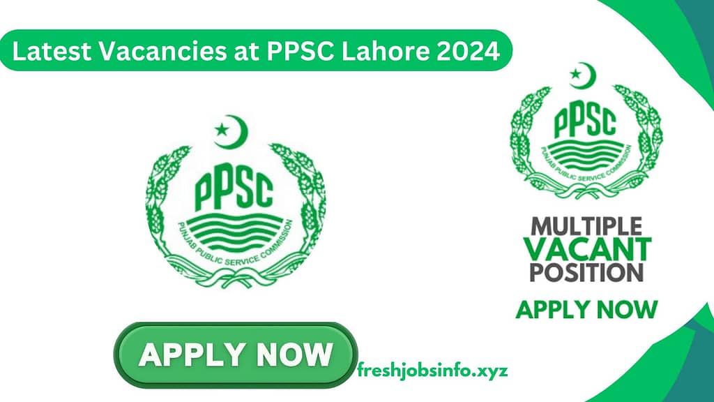 Latest Vacancies at PPSC Lahore