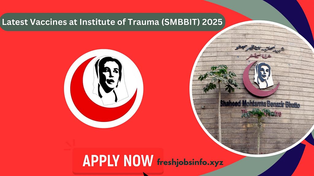 Vacancies at Institute of Trauma (SMBBIT)